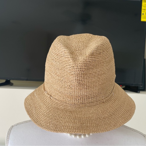 NEW HELEN KAMINSKI Packable Raffia Fedora Hat - Picture 6 of 12
